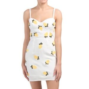 NWOT Red Carter Lemon Mini Dress Small